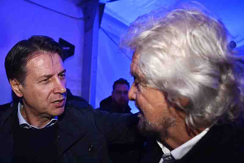 Giuseppe Conte e Beppe Grillo